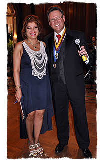 Event coordinator Danita Bocarro and Gary